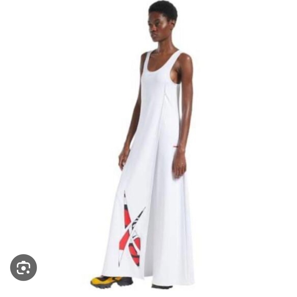 Pyer Moss x Reebok white Collection 3 jumpsuit dress size small